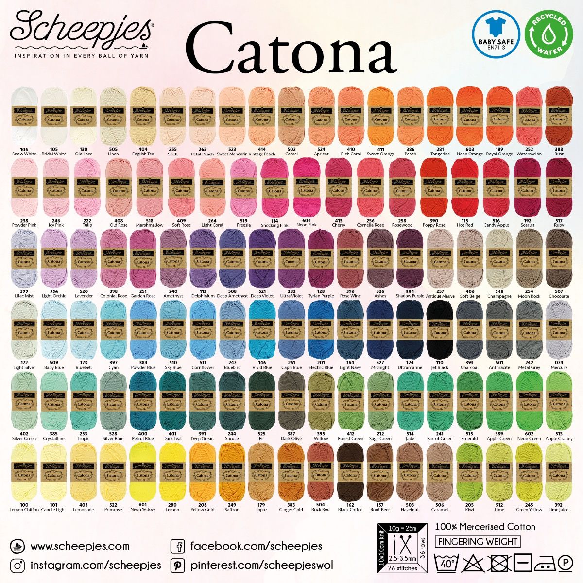 Scheepjes Yarn (Catona) — More Colours