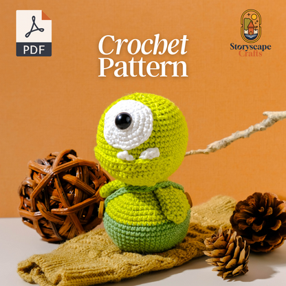 Crochet Pattern for Corey (Cyclops Troll)